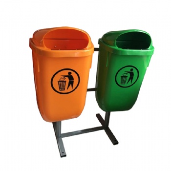  New type 50litre twins plastic dustbin	