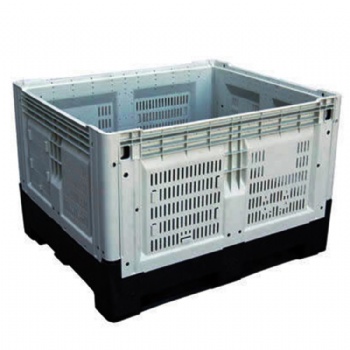 Vented Folding Plastic pallet box for 1200x1000x810mm